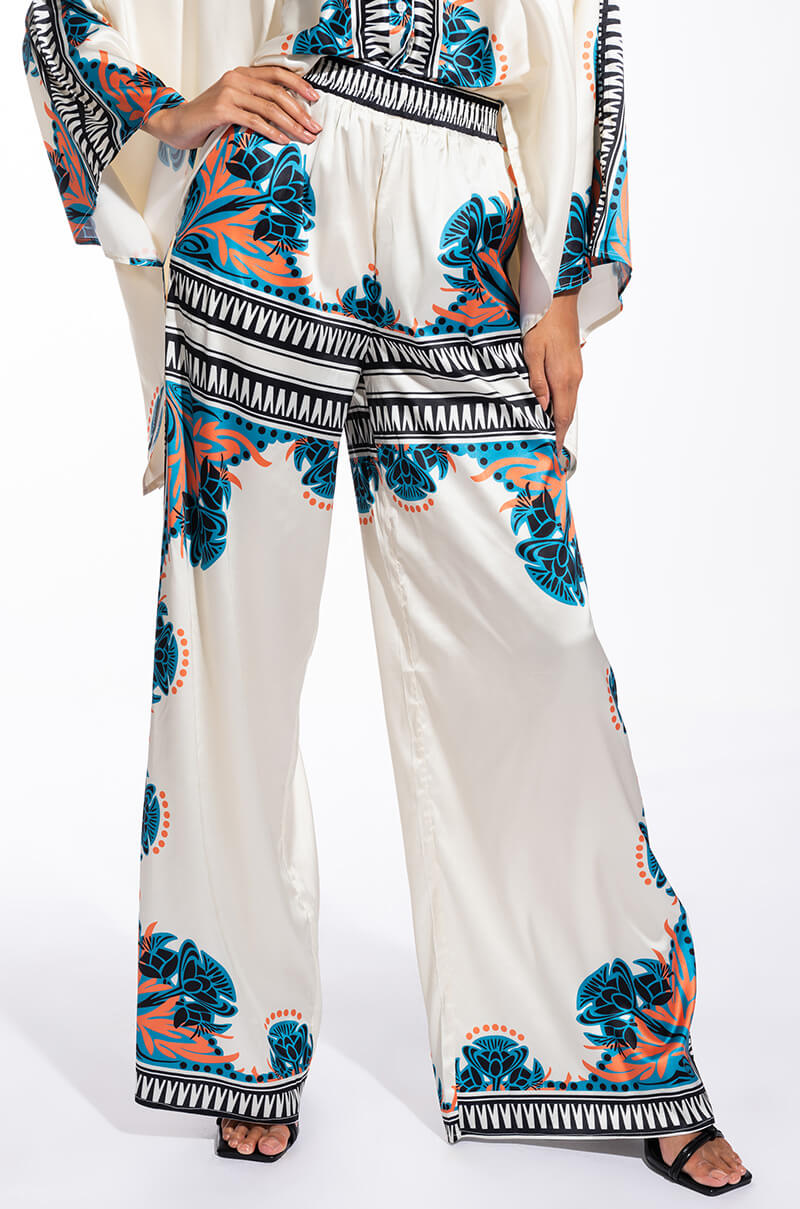 COASTAL LIVING OVERSIZED SATIN BUTTON DOWN