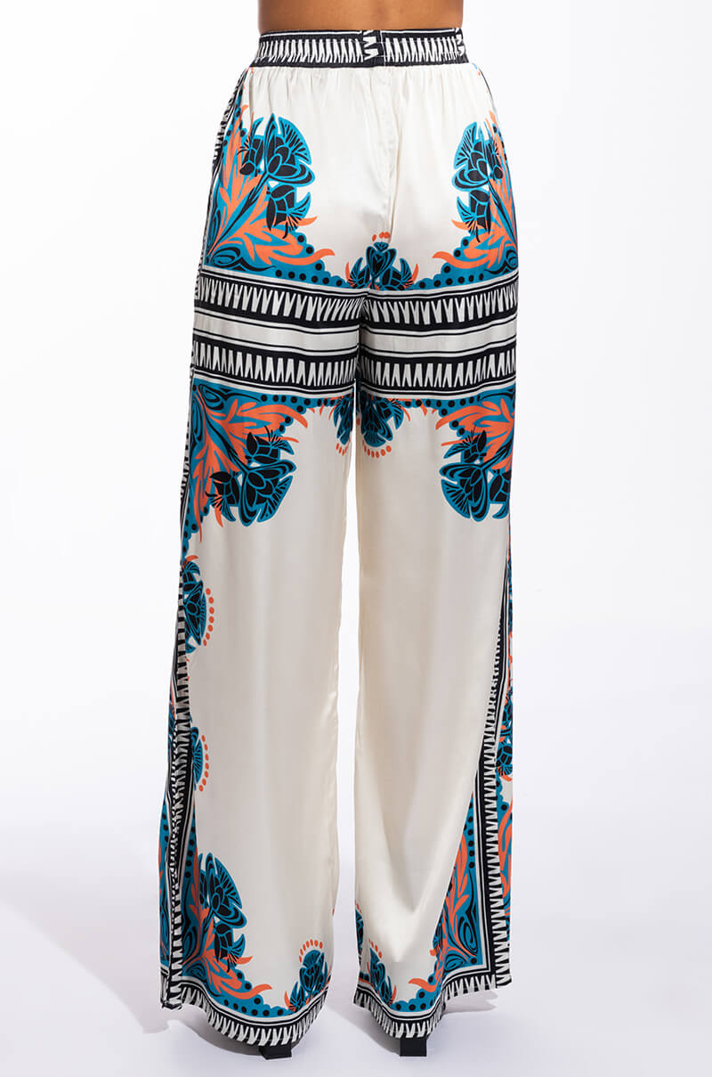 COASTAL LIVING OVERSIZED SATIN BUTTON DOWN