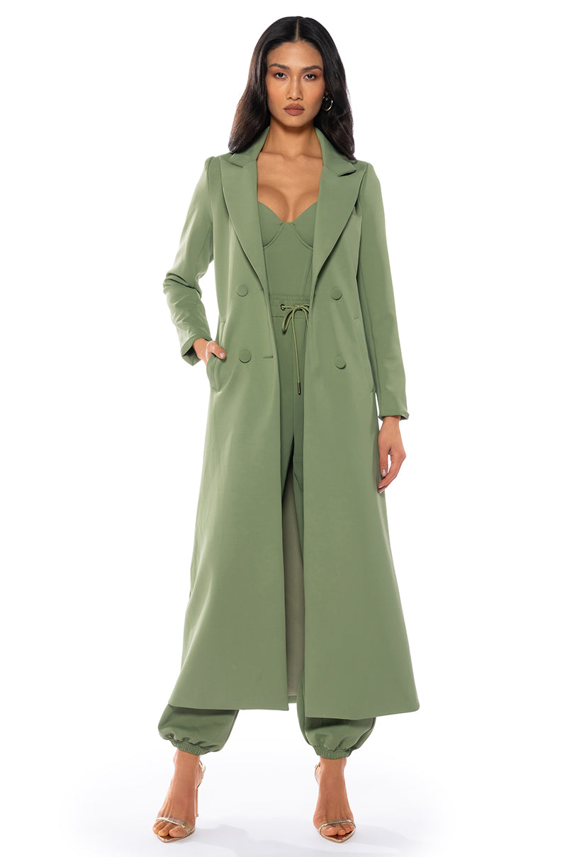 COCOA BUTTER SCUBA TRENCH