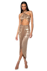 COME THROUGH MIDI SKIRT