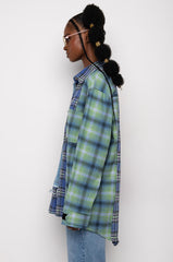 COME THROUGH MULTI PLAID BUTTON UP SHIRT