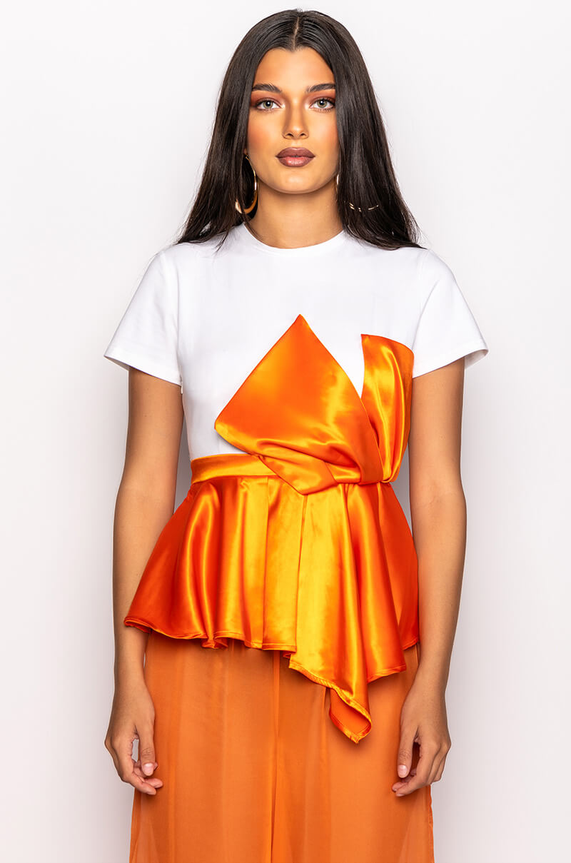 COMMIT TO IT PEPLUM TSHIRT