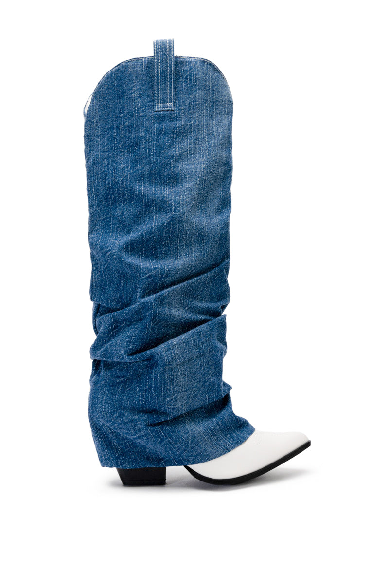 CONNECTION WESTERN DENIM BOOT