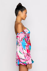 LENNON BLOUSON SLEEVE BUSTIER BLOUSE