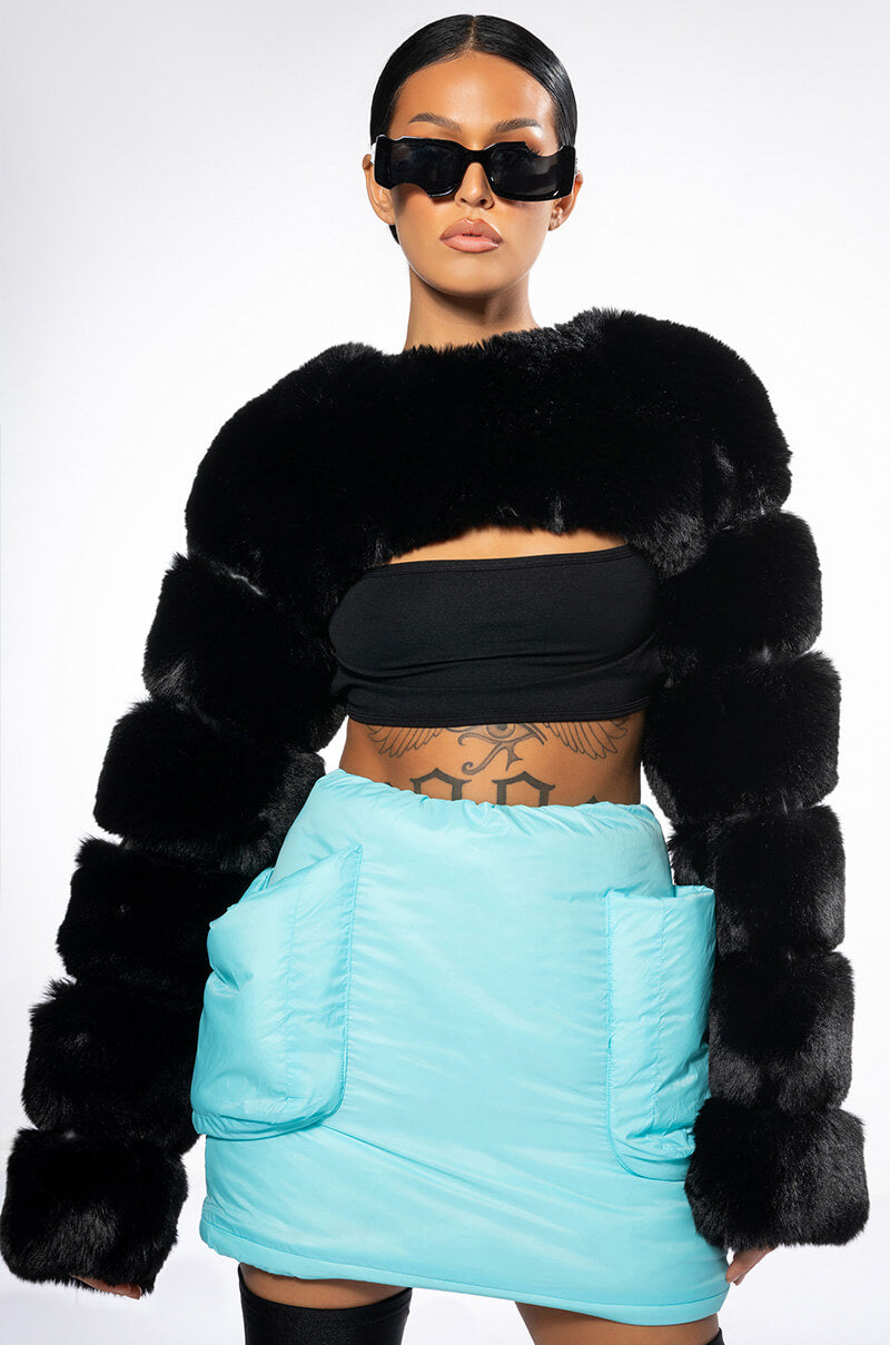 CORI POCKET PARACHUTE SKIRT
