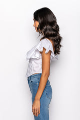 JULIETTE OFF THE SHOULDER BLOUSE WITH CORSET DETAIL
