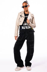 COUNT THE STARS BASIC MOTO JACKET