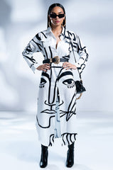 CREATOR BUTTON DOWN MAXI DRESS