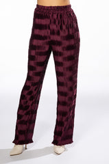 CRINKLE SATIN PALAZZO PANT