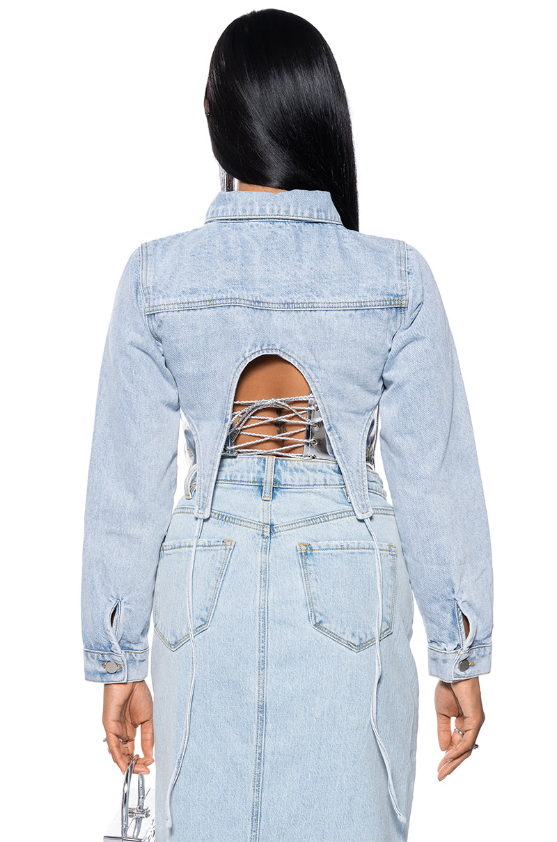 CROP IT TO ME DENIM JACKET