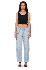 CRUSHING ON THEM VINTAGE LOW RISE LIGHT DENIM JEAN