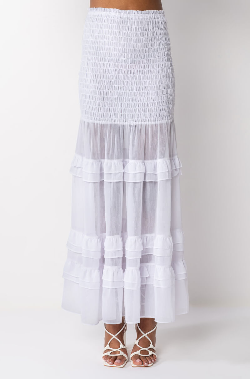 DELILAH SMOCKED MAXI SKIRT