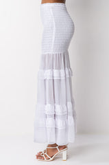 DELILAH SMOCKED MAXI SKIRT