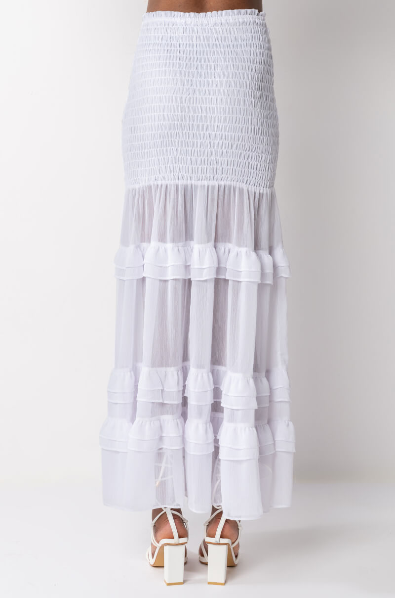 DELILAH SMOCKED MAXI SKIRT