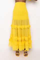 DELILAH SMOCKED MAXI SKIRT