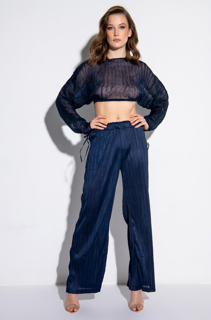 DAHLIA PLEATED PALAZZO PANT