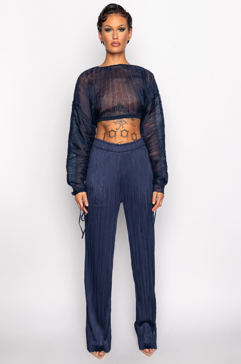DAHLIA PLEATED PALAZZO PANT
