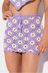 DAISY BABY CROCHET MINI SKIRT