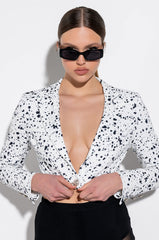 DALMATION CROP BLAZER
