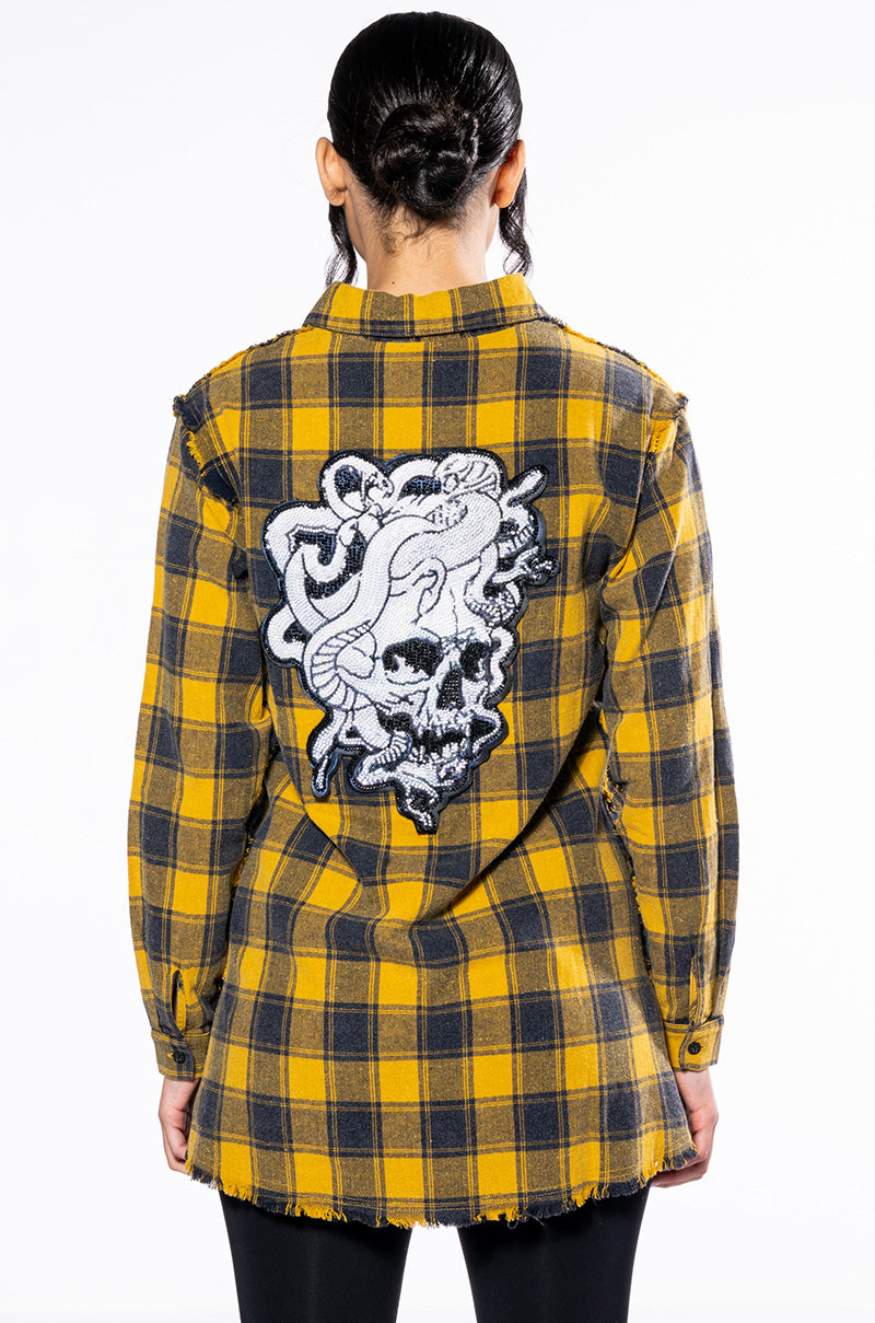 DARK FANTASY BUTTON DOWN FLANNEL