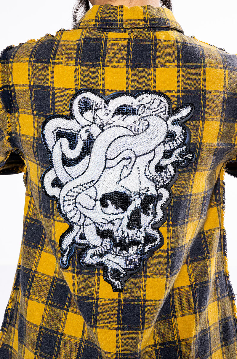DARK FANTASY BUTTON DOWN FLANNEL