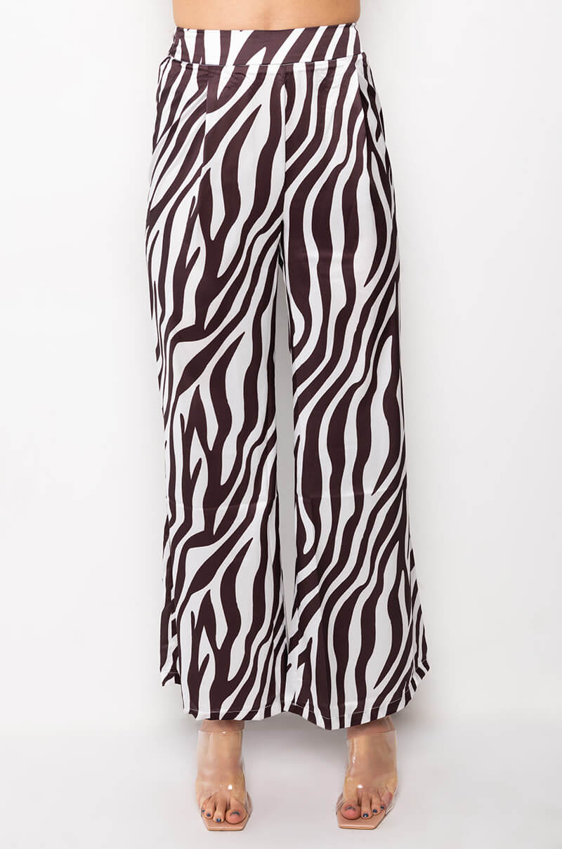 DASH SATIN PALAZZO PANTS