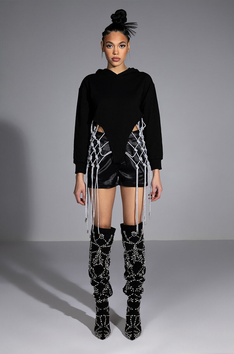 DAY N NIGHT FRINGE SWEATSHIRT