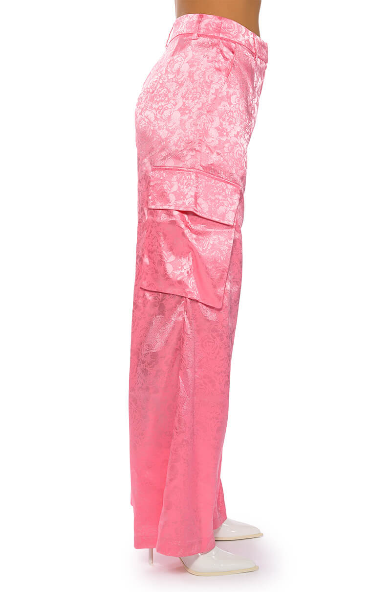 DAYDREAM SATIN FLORAL TROUSER