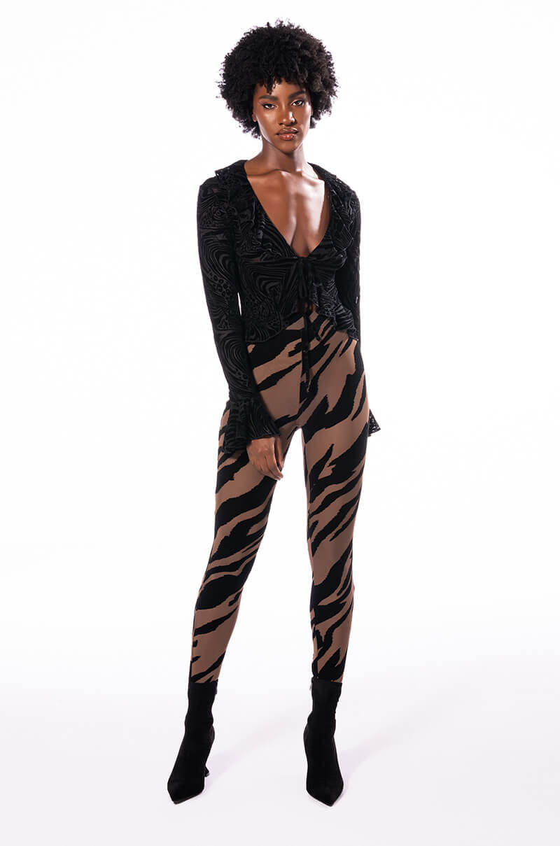 DAYDREAMER LONG SLEEVE TIE BLOUSE