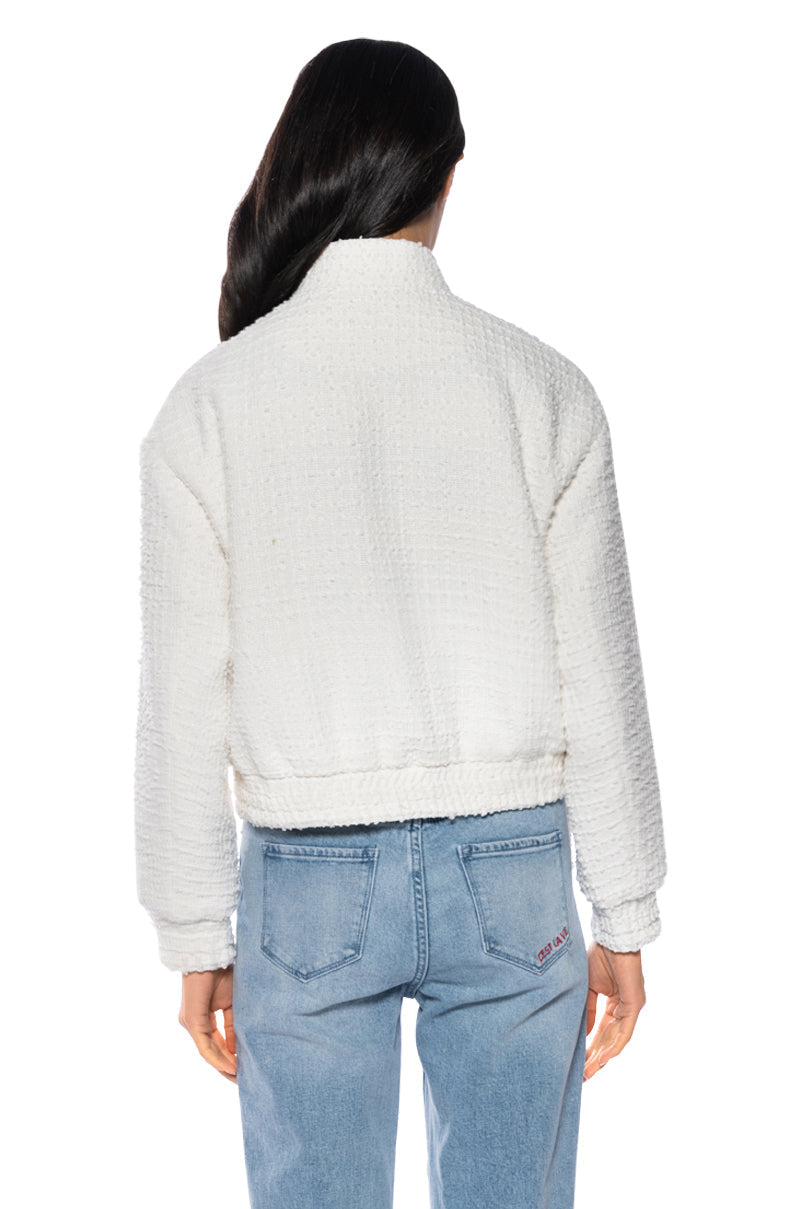 DAYTIME DRAMA TWEED BOMBER