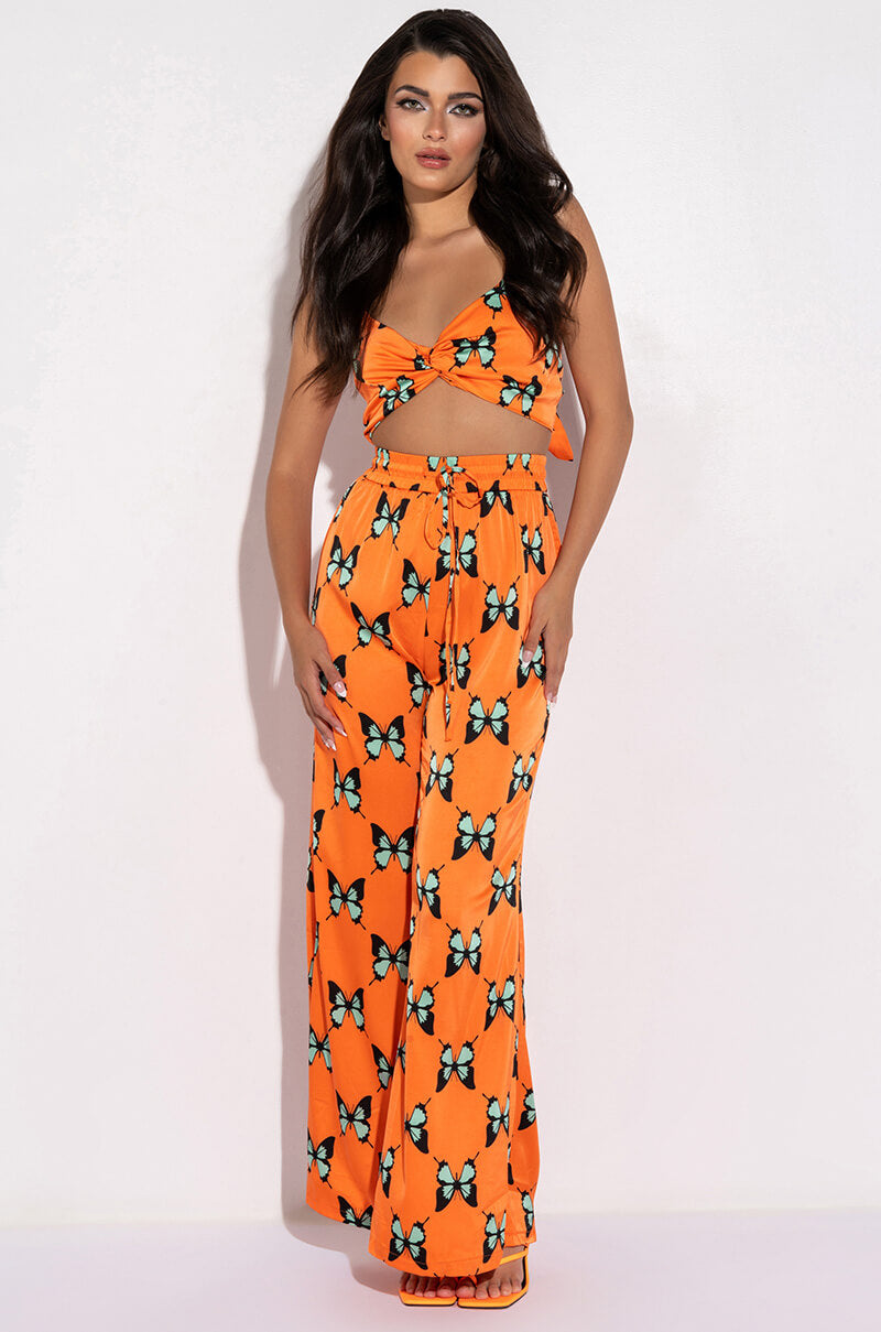DEAR WIDE LEG PALAZZO PANTS