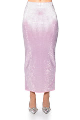 DECISION MAKER RHINESTONE MAXI SKIRT