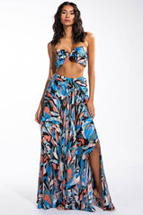 DECOMPRESS KNOT DETAIL MAXI SKIRT