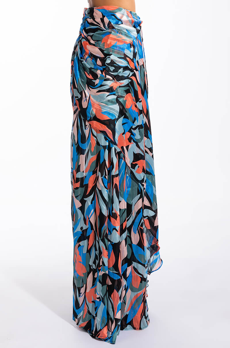 DECOMPRESS KNOT DETAIL MAXI SKIRT