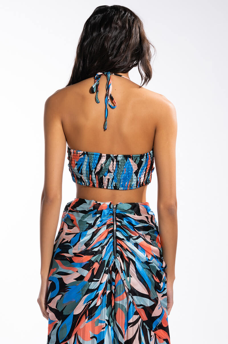 DECOMPRESS KNOT FRONT CROP TOP