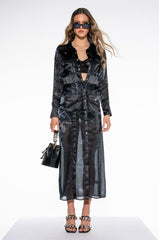 DEPARTMENT OF FASHION MESH CASUAL TRENCH