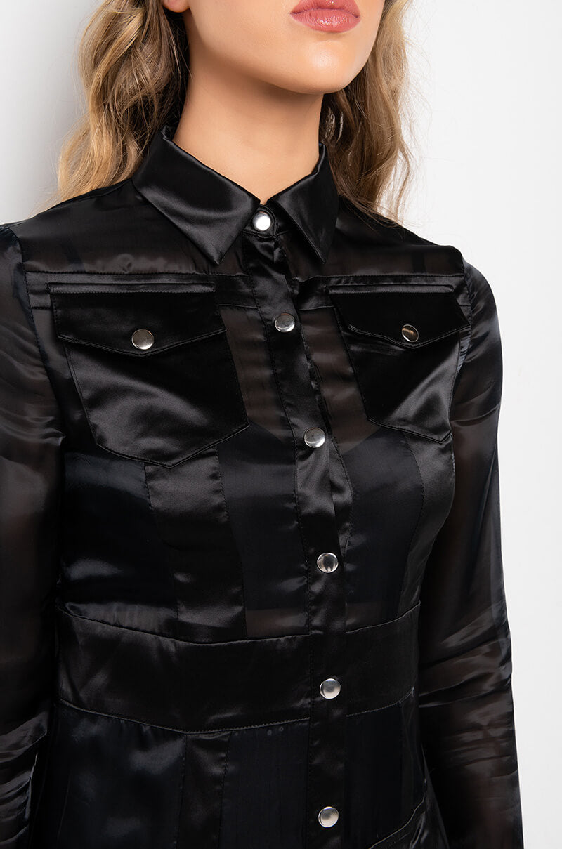 DEPARTMENT OF FASHION MESH CASUAL TRENCH