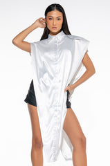 DESIRE MAXI BUTTON UP BLOUSE