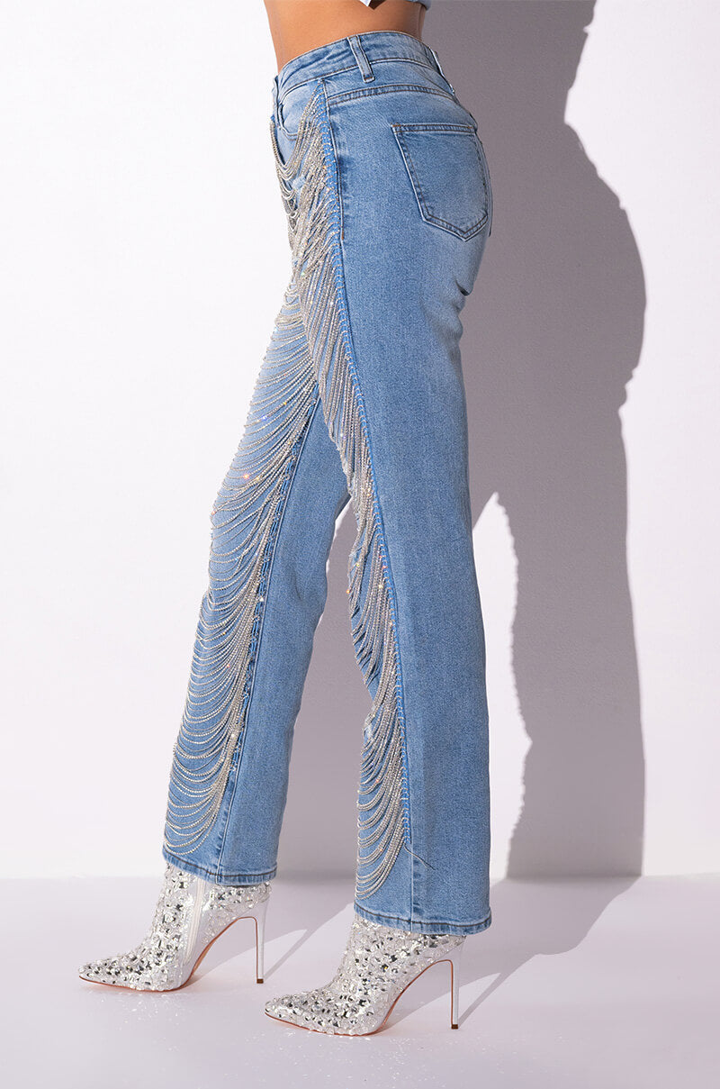 DIAMONDS ARE FOREVER STRAIGHT FIT JEANS