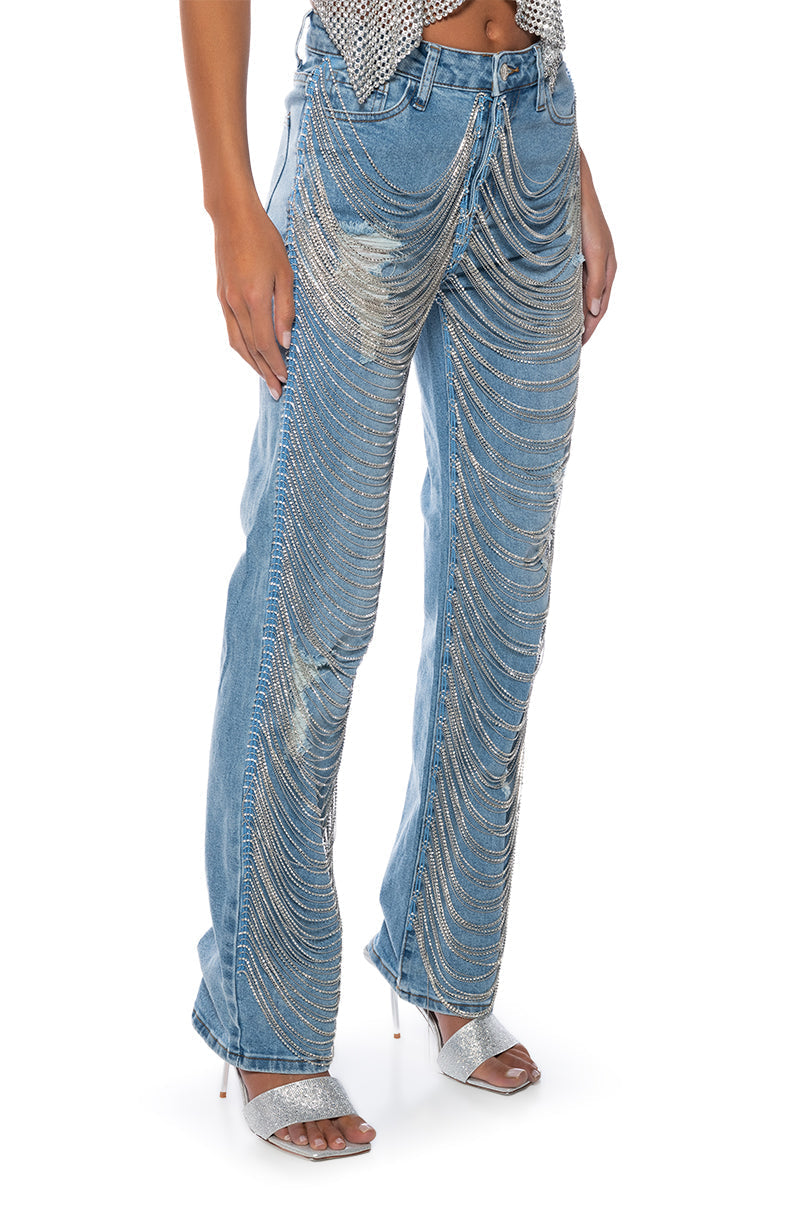 DIAMONDS ARE FOREVER STRAIGHT FIT JEANS