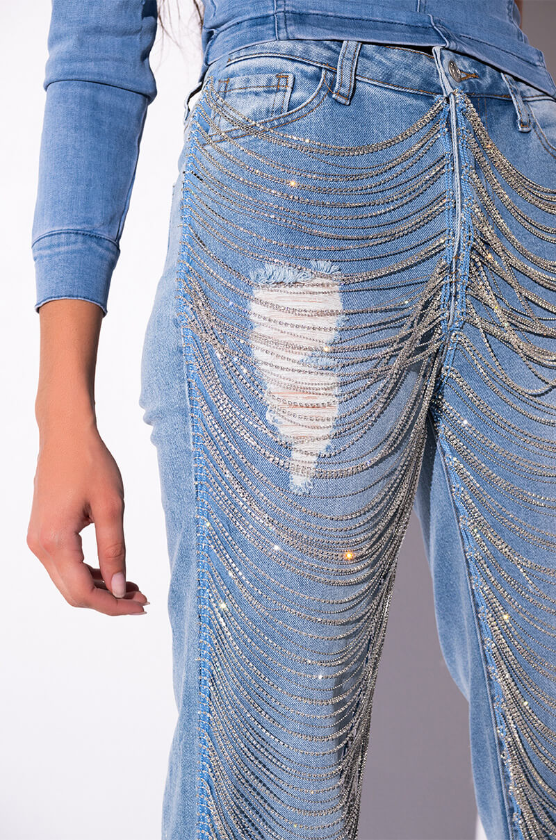 DIAMONDS ARE FOREVER STRAIGHT FIT JEANS