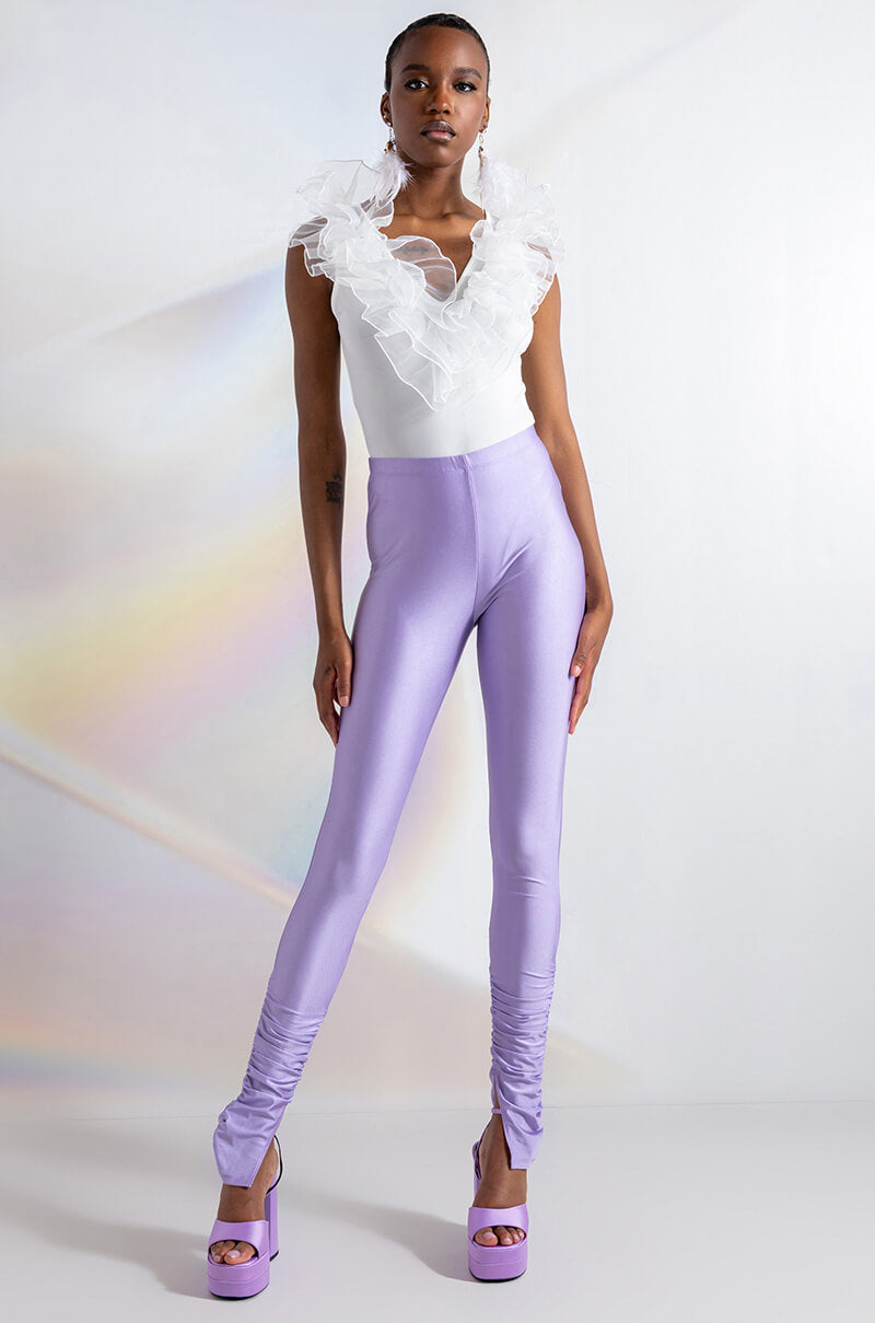 ICE SCUBA RUCHED ANKLE LEGGINGS