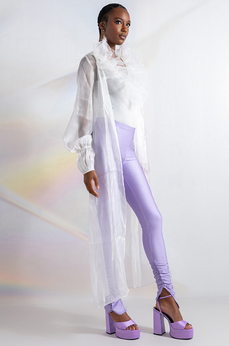 ICE SCUBA RUCHED ANKLE LEGGINGS
