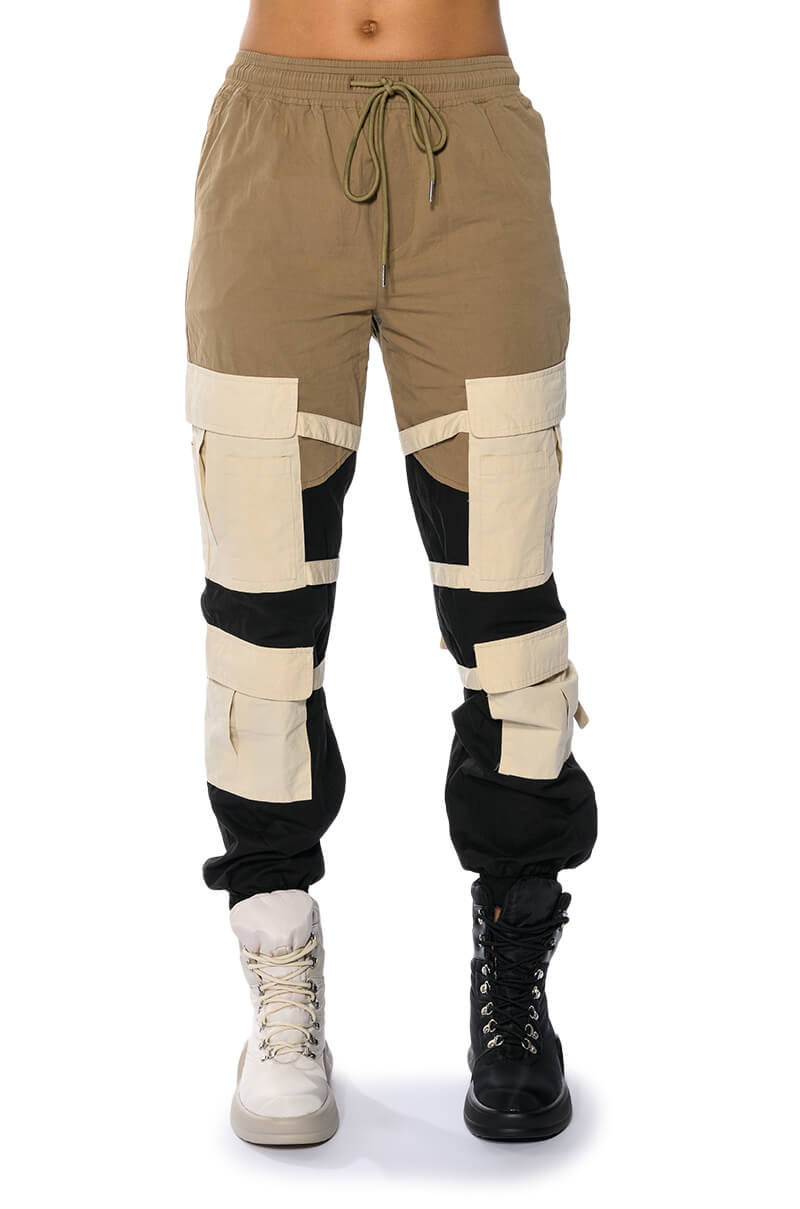 DIXIE COLOR BLOCKED CARGO JOGGER