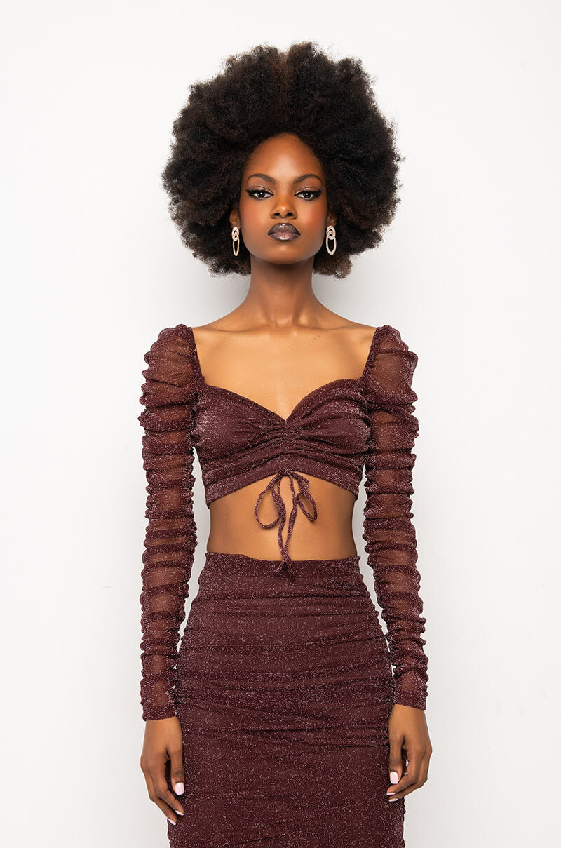 DO IT LIKE ME CROPPED BLOUSE