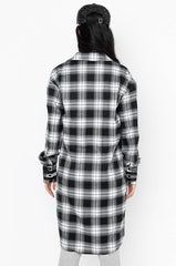 DOIN' IT RIGHT BUTTON UP PLAID DRESS
