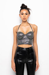 DOING IT RIGHT RHINESTONE CORSET
