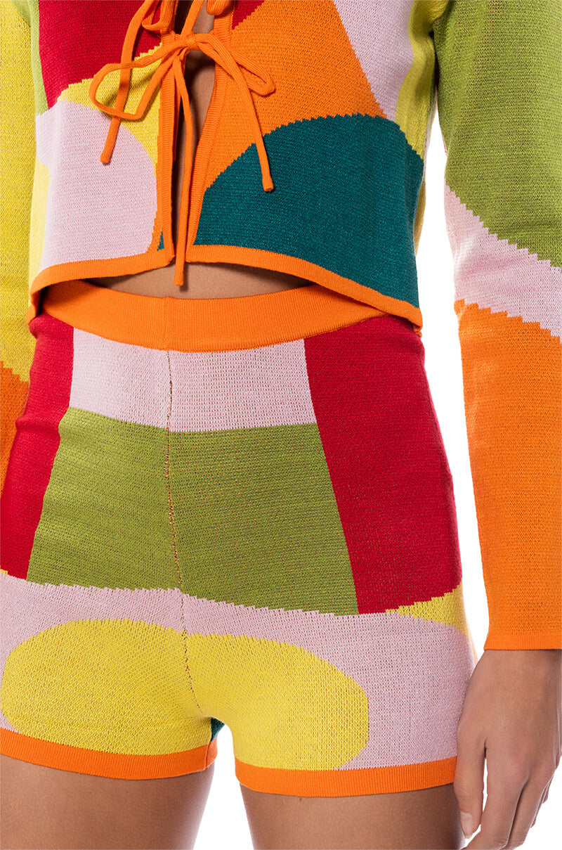 DONNA KNIT BOOTY SHORT