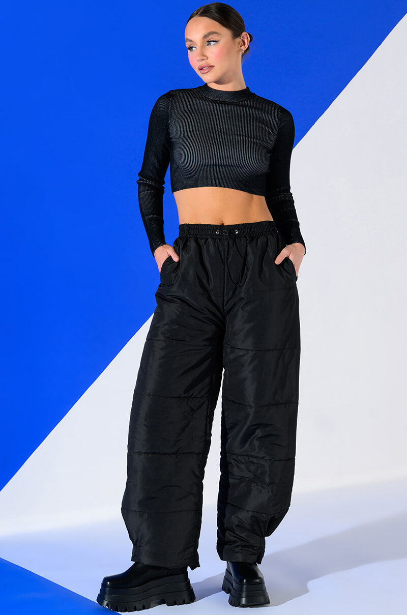 DOUBLE UP PUFFER PULL ON JOGGER