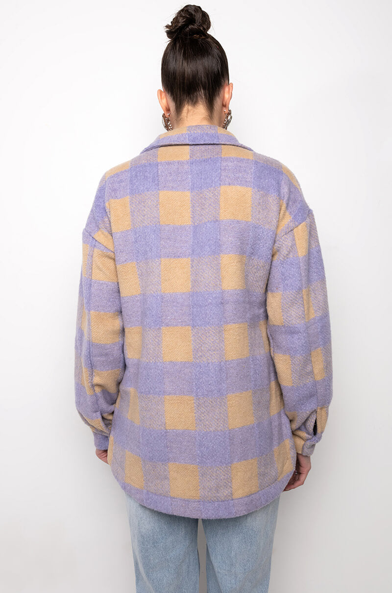 DOWN FOR YOU OVERSIZED FLANNEL